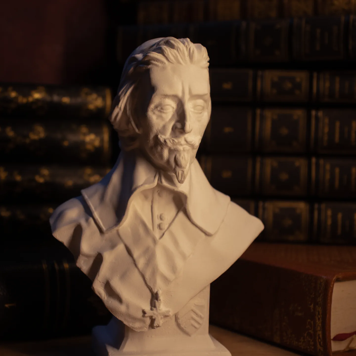 Petit buste du Cardinal Richelieu – XVIIᵉ siècle