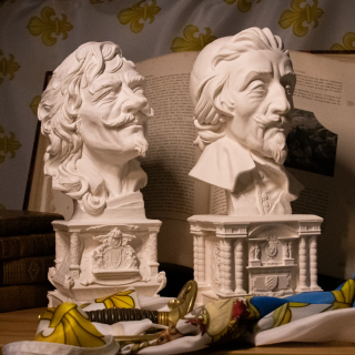 Lot grands bustes – Cardinal Richelieu & Cyrano – XVIIᵉ siècle
