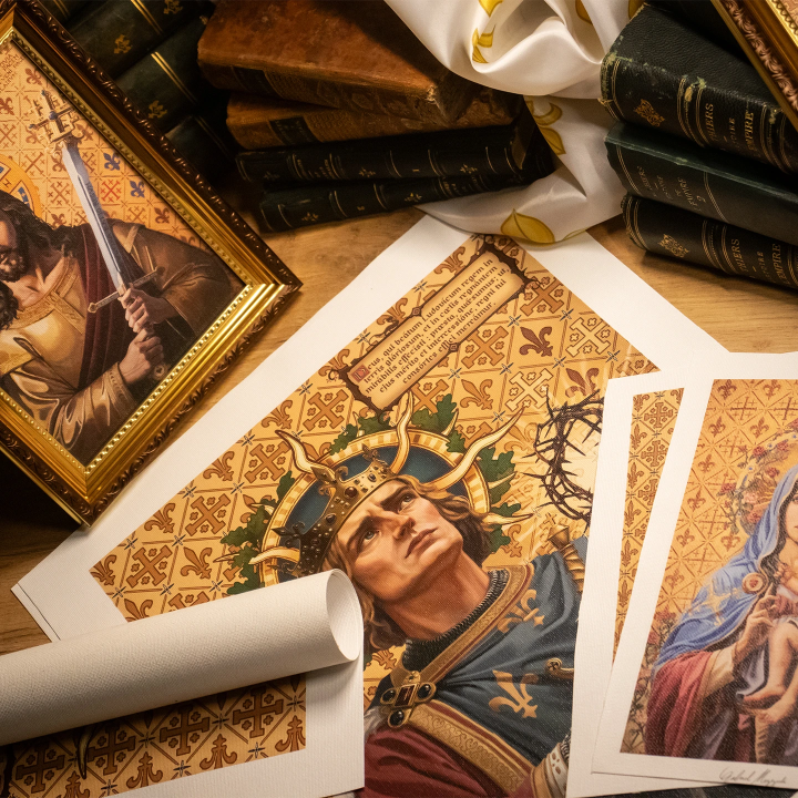 Portrait du roi Louix IX – Saint Louis (A5)