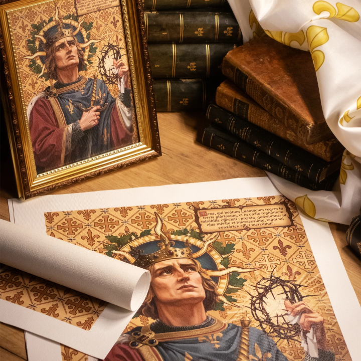 Portrait du roi Louix IX – Saint Louis (A5)
