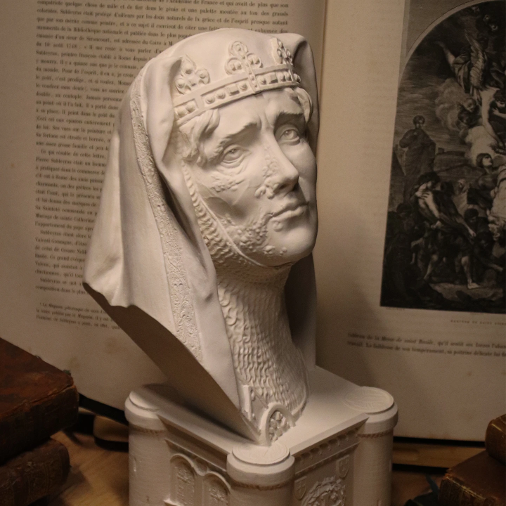 Grand buste de Baudouin IV de Jérusalem | Atelier Mezzadri